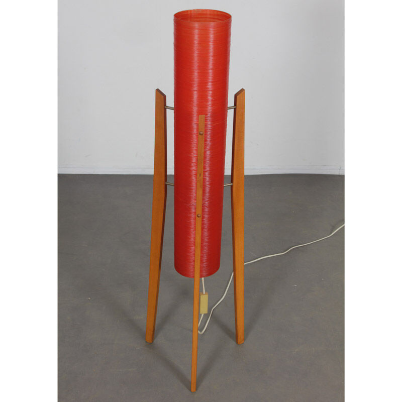 Fiberglass floor lamp produced by Novoplast, 1970