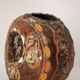 Ceramic vase with modernist bas-reliefs by Luigi Santi from the 1950s.