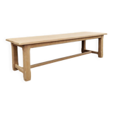 XXL farm table 2m80 + 2 solid oak benches