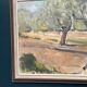 Original Swedish Oil on Canvas – "Olive Trees" by Bruno Fagerlund – Signed – Vintage and Framed – 57 × 38 cm (22.4" × 15")