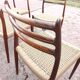 6 rosewood chairs no. 78 Niels Otto Moller