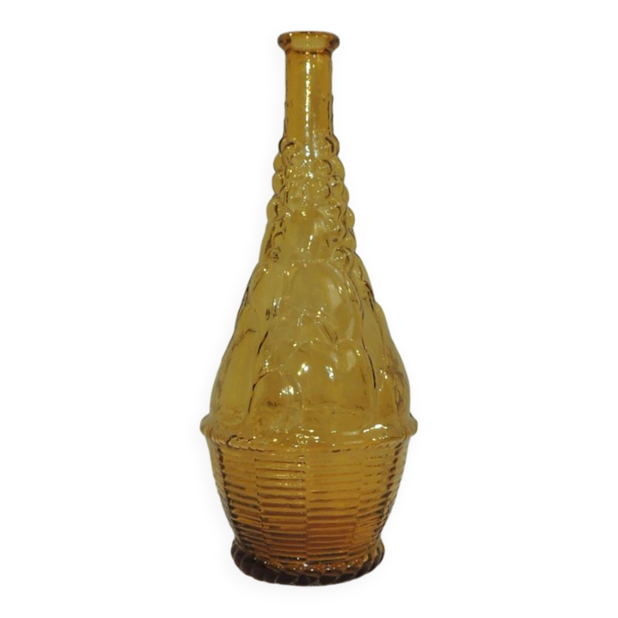 Italian amber/vintage glass carafe