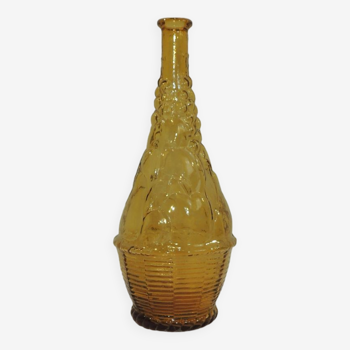 Italian amber/vintage glass carafe