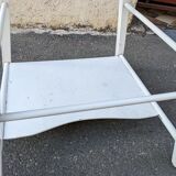 Baby chair high chair made of vintage wood