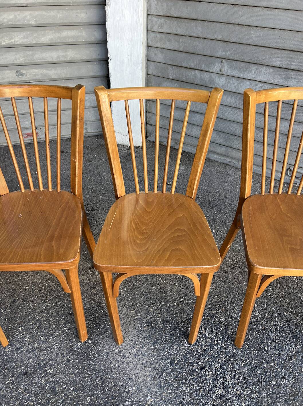 (Lot) 5 Vintage Baumann Bistro Chairs