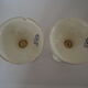 Pair of Gien earthenware chandeliers