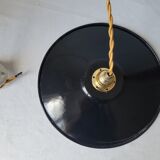 Suspension in black enamelled sheet metal