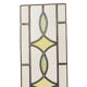 Art Deco Geometric Stained Glass Window 85x24cm