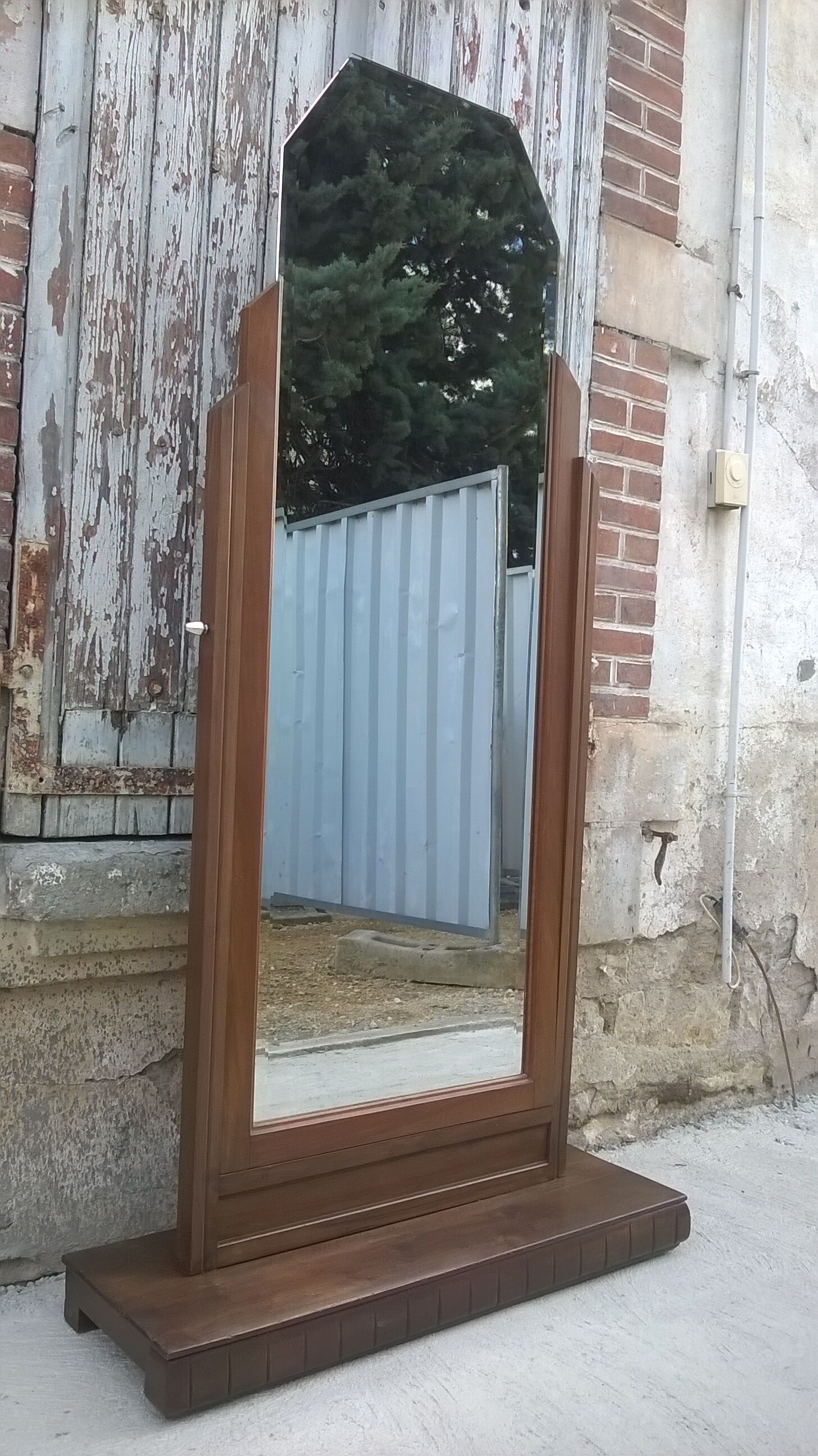 Art deco spyched mirror 96x184cm