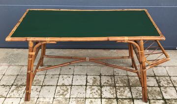 Vintage rattan and wicker desk