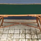 Vintage rattan and wicker desk