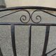 Banc de jardin en fer forgé