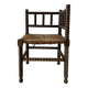 Turned wood corner chair
