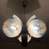Chrome chandelier Mazzega