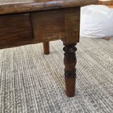 Wooden and turned feet coffee table