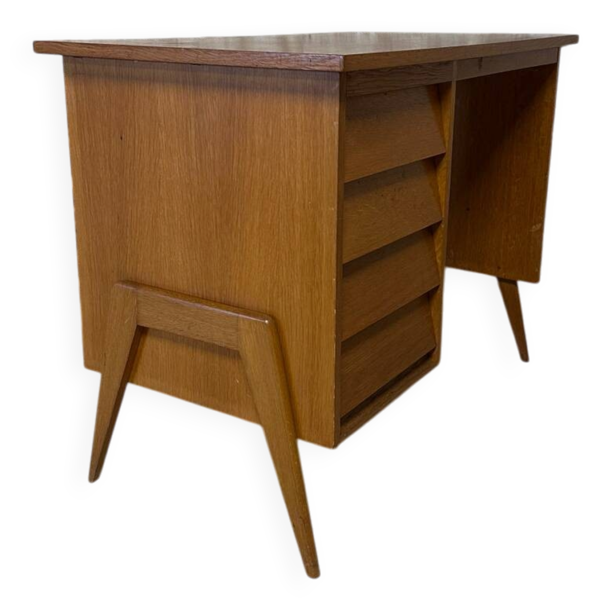Child's desk 1950, vintage compass legs