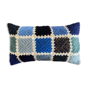 Coussin crochet vintage