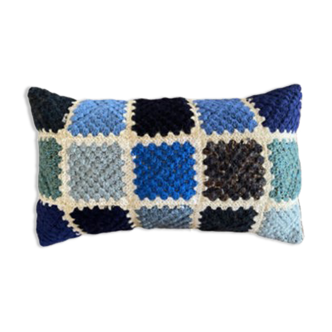 Coussin crochet vintage