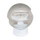 Glass industrial wall lamp, DZPE, Poland, 1970s.