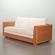 Luxurious Italian Gasparucci Reed White Lounge Greenhouse Sofa. Italy, 1980