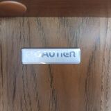 Large Gauthier library – warm wood – elegant lines – 21