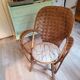 Fauteuil en chataigner tressé