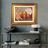 Tableau italien nature morte signé A. Merello du 20ème siècle