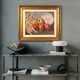 Tableau italien nature morte signé A. Merello du 20ème siècle