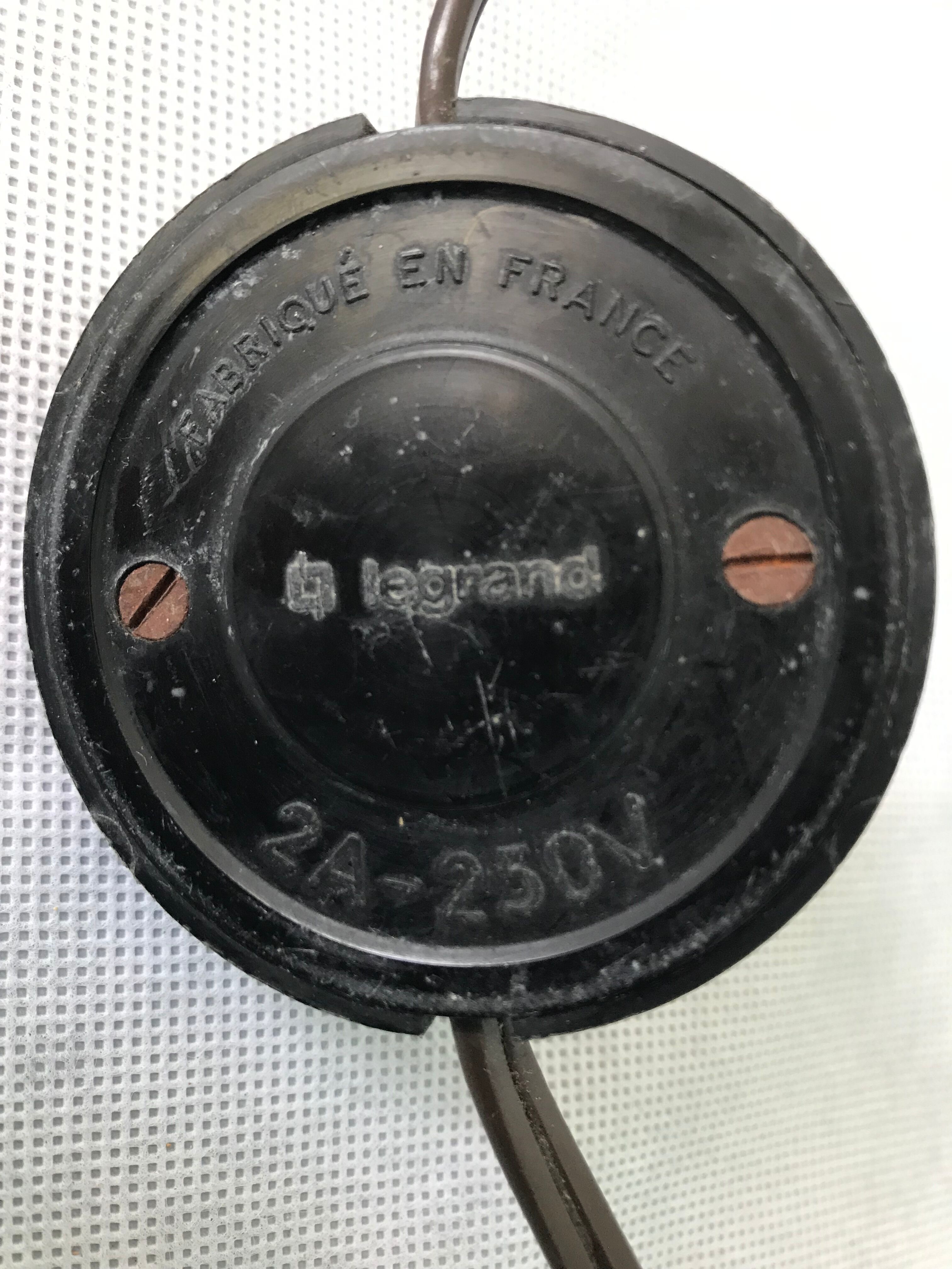 Floor lamp arc 1970 chrome and plastic marble