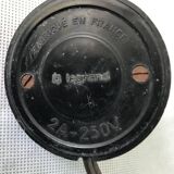 Floor lamp arc 1970 chrome and plastic marble