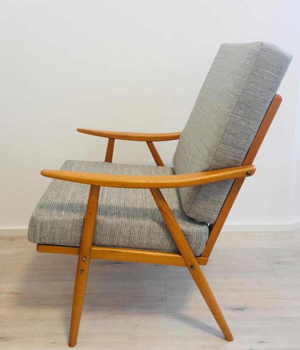 Grey Boomerang armchair