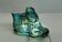 Rare resin table lamp produced by L'isola che non c'è in the 1970s