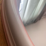 Miroir oval rose
