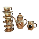 Coffee service Lascaux cave André Quiron Bruno zoomorphic