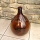 Old demijohn bonbonne smoked glass
