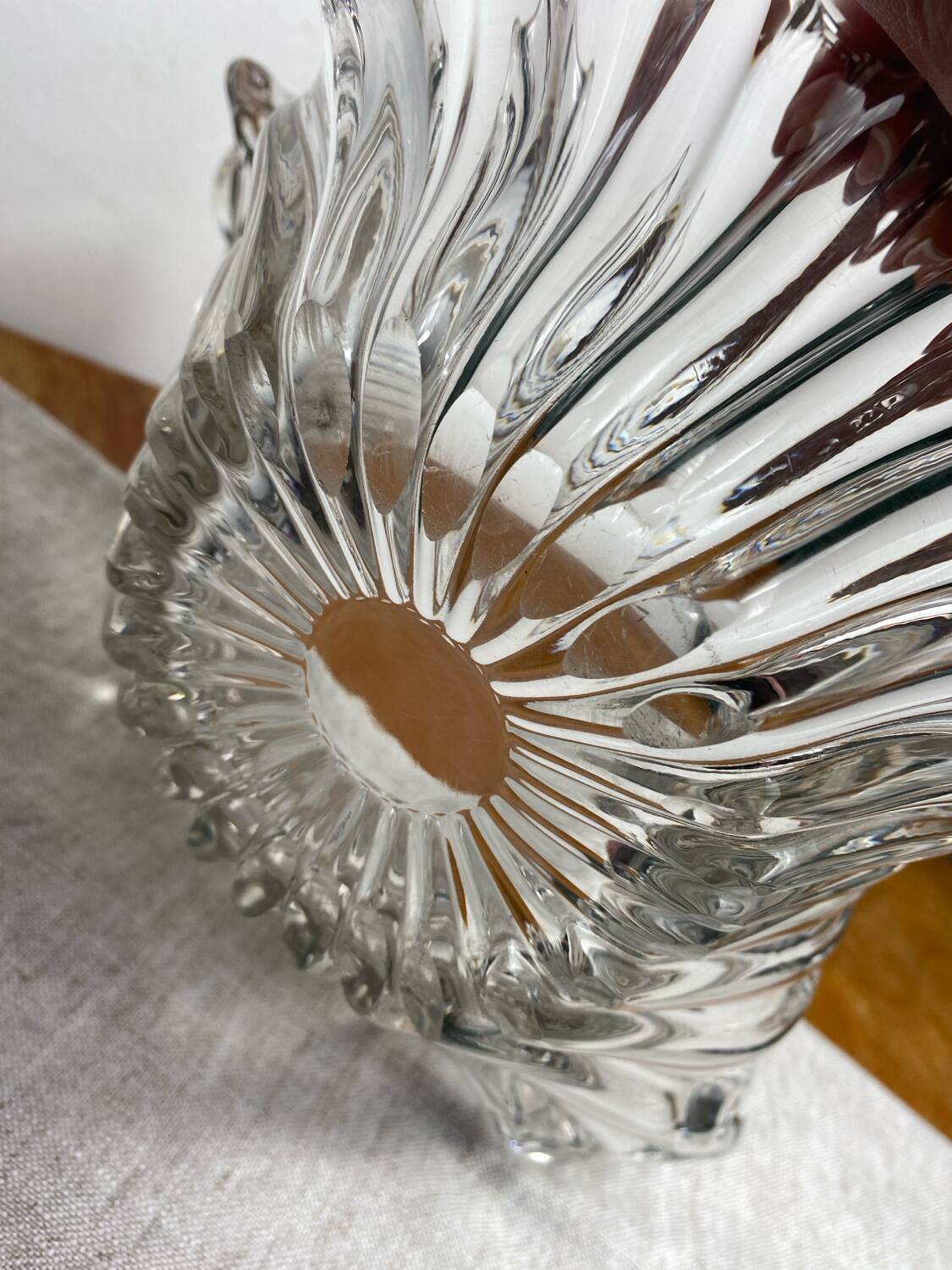 Large crystal fruit bowl, 1950s/1960s