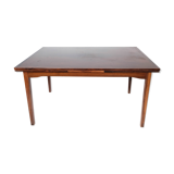 Dining table in rosewood with extension, of Danish design by Ellegaards Furniture, 1960s