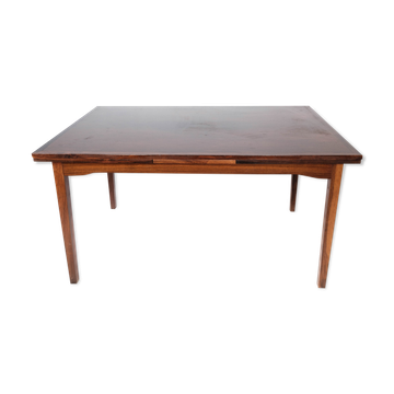 Dining table in rosewood with extension, of Danish design by Ellegaards Furniture, 1960s
