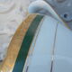 Saucière with Limoges porcelain top beautiful gilding