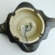 4 mid century ceramic wall lamps 1960s 1970s lava drip glaze pop art beige brown