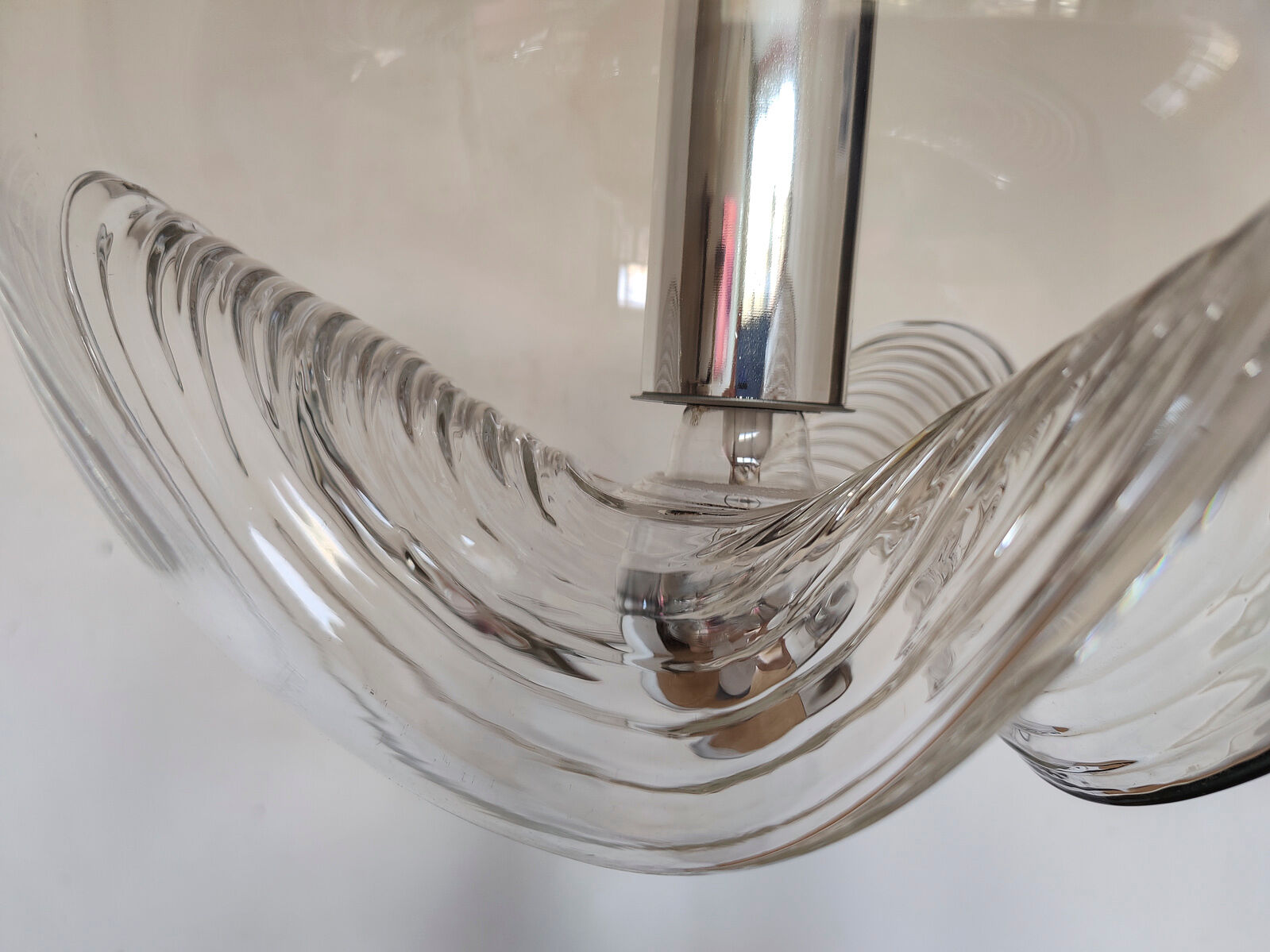 Pendant lamp "futura" by peill and putzler germany 1960s