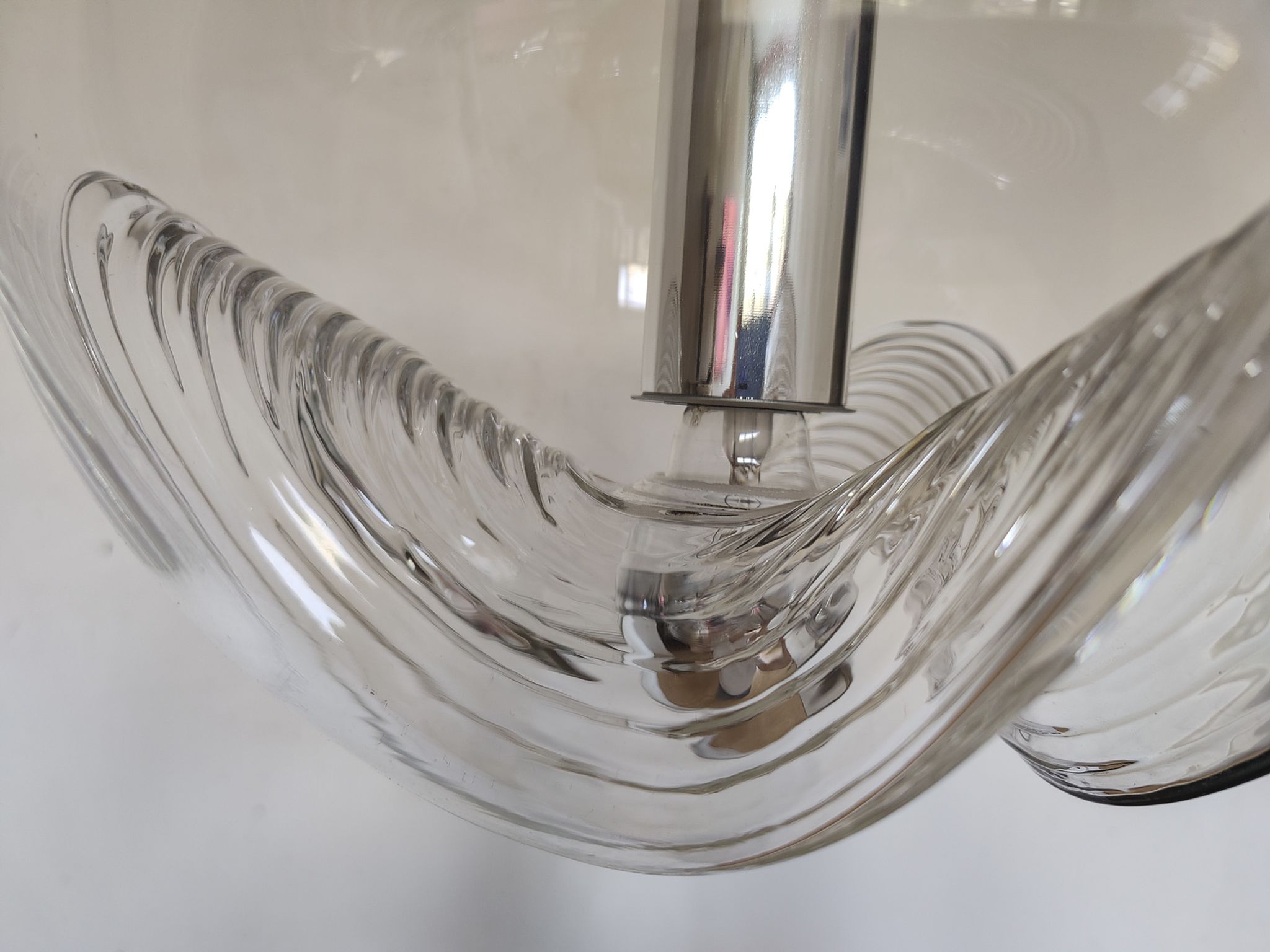 Pendant lamp "futura" by peill and putzler germany 1960s