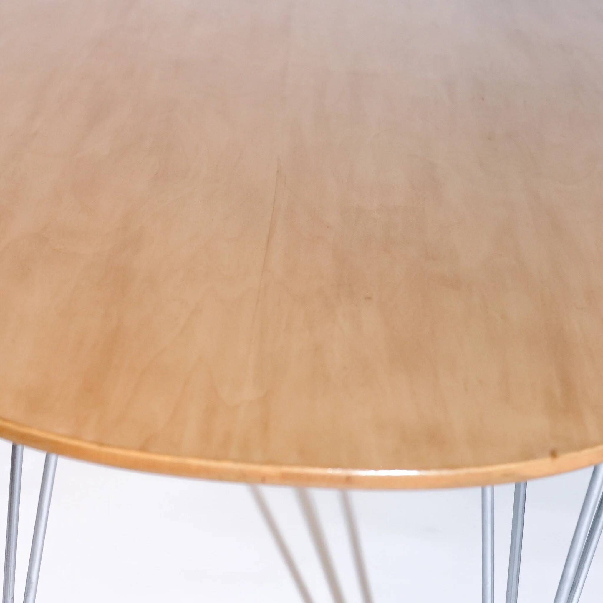 Vintage dining table Super-Ellipse by Piet Hein, Bruno Mathsson and Arne Jacobsen for Fritz Hansen, birch from Karelia.