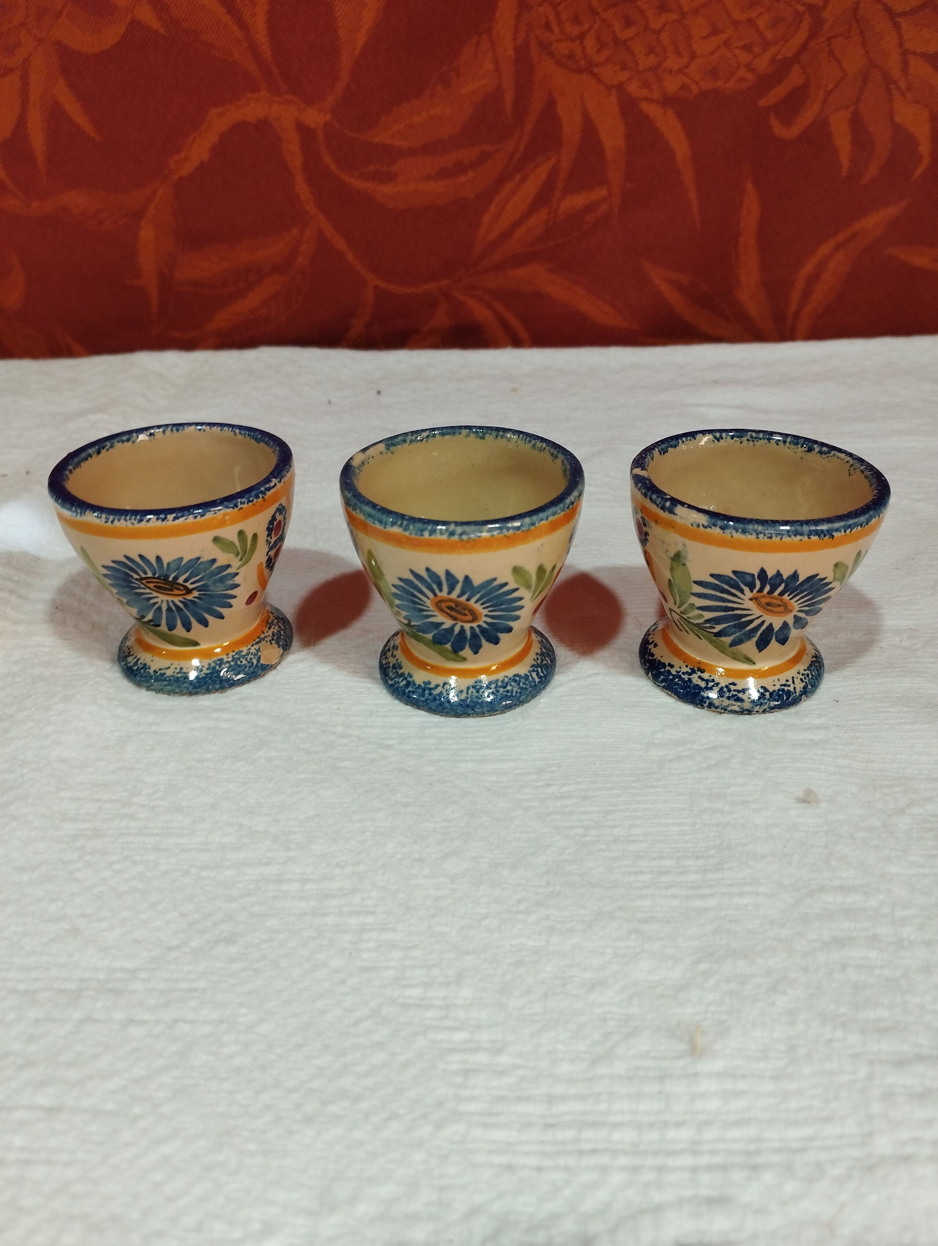 lot of 3 old earthenware shells from Quimper - Henriot