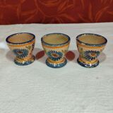 lot of 3 old earthenware shells from Quimper - Henriot
