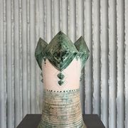XXL (40-80cm) ceramic chess set by Maria Kenarova