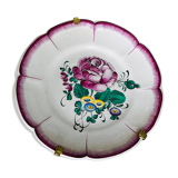 Old plate 18th floral decoration