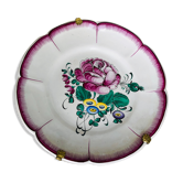 Old plate 18th floral decoration