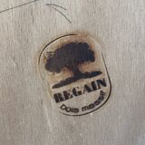 Round elm mirror, maison regain