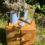 Table de chevet en bois deux portes